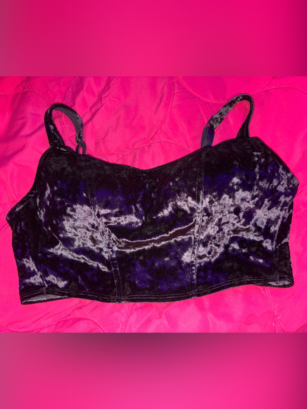 Velvet Bralette Top